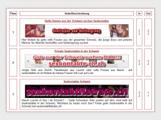 Erotik Topliste Schweiz